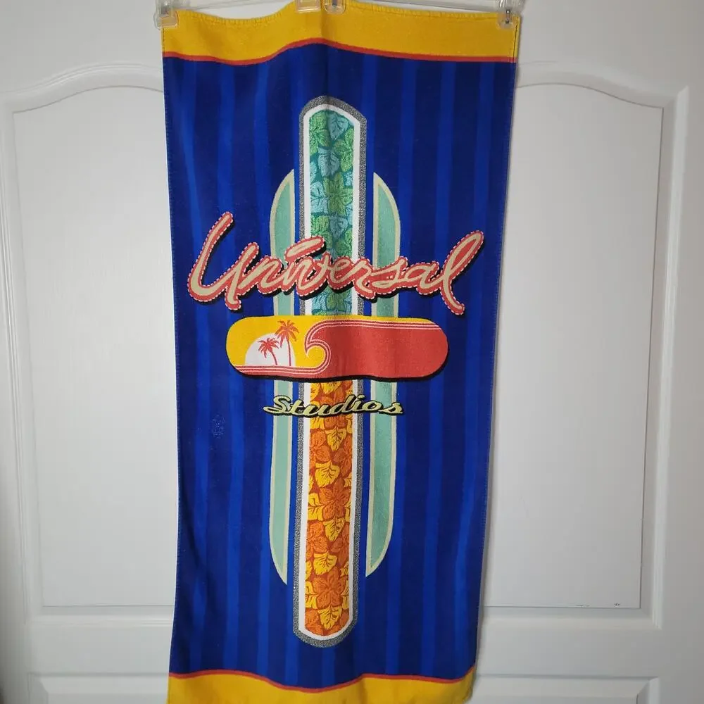Universal Studio Graphic Beach towel large 26 x 52 Made Brazil 100% Cotton